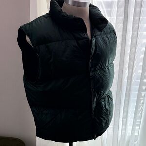 L.L. Bean Dark Green Puffer Vest